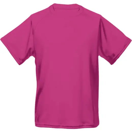 Polyester Promo T-shirt Bright Pink Front